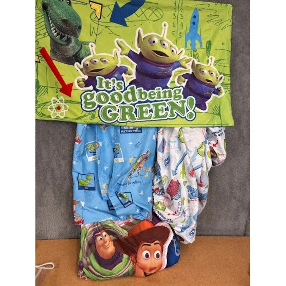 Disney‎ Pixar Toy Story Toddler Bed Bedding Set Woody Buzz Lightyear Sheet Set